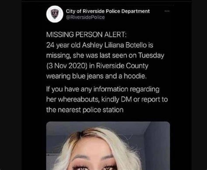 Ashley Liliana Botello Missing