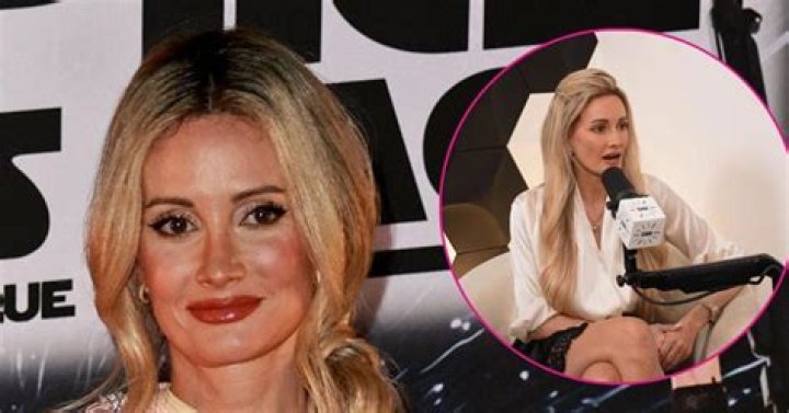 Holly Madison's pet Australian Shepherd