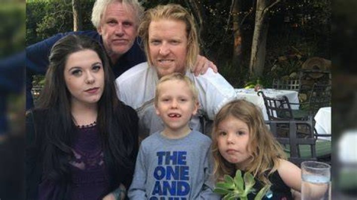 Jake Busey with his daughter, Autumn Rosalia Busey. 